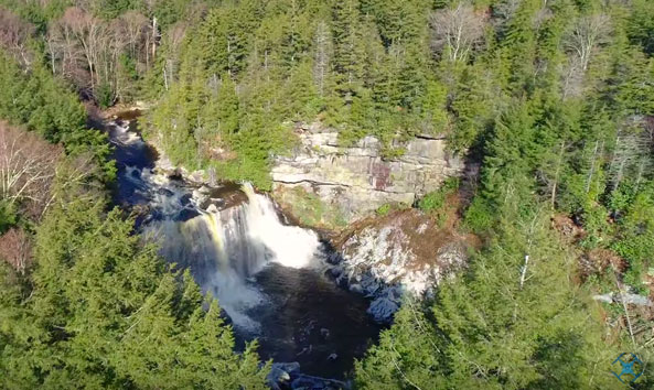 Blackwater Falls in West Virginia.