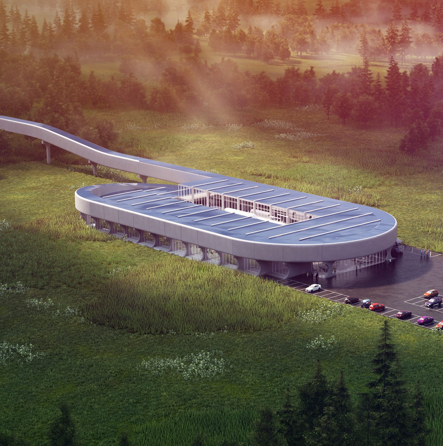 West Virginia Virgin Hyperloop Certification Center Site Near Harman’s Cabins